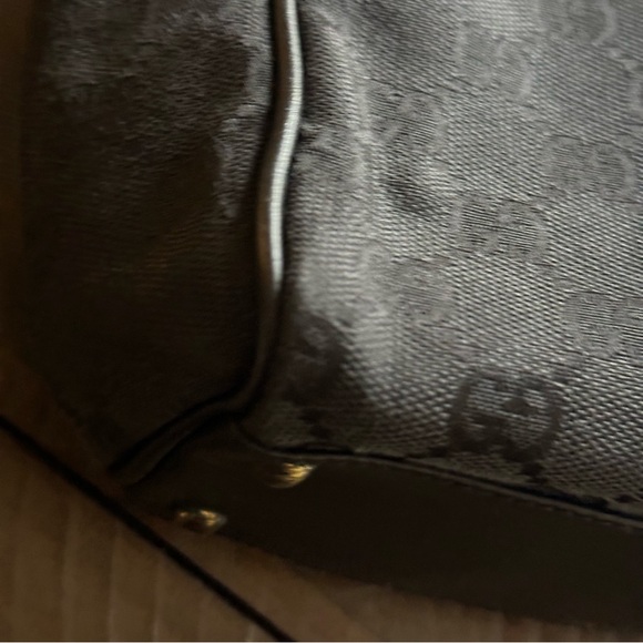 🖤GUARANTEED AUTHENTIC GUCCI Black monogram canvas tote 🖤 - Picture 9 of 13